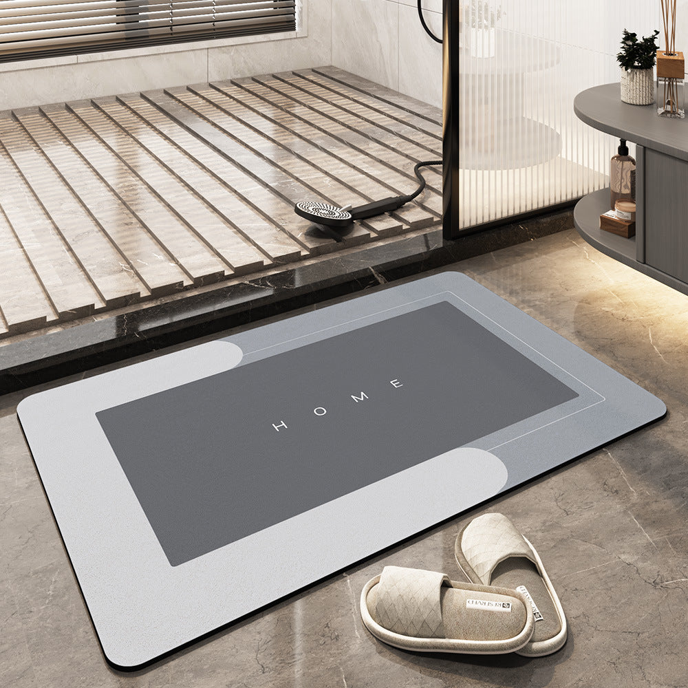 Super Absorbent Home and Bathroom Floor Mat, Soft and Quick-Drying