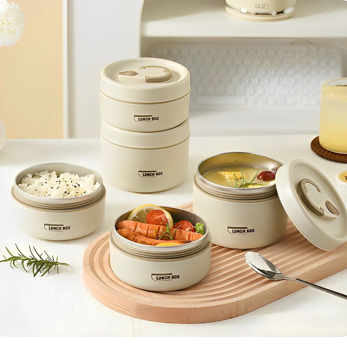 Thermal Lunch Box - Insulated Container - Practical & Safe