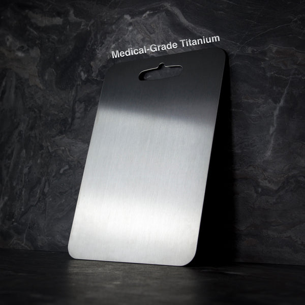 Titanium Cutting Board - BPA-Free and Microplastic-Free