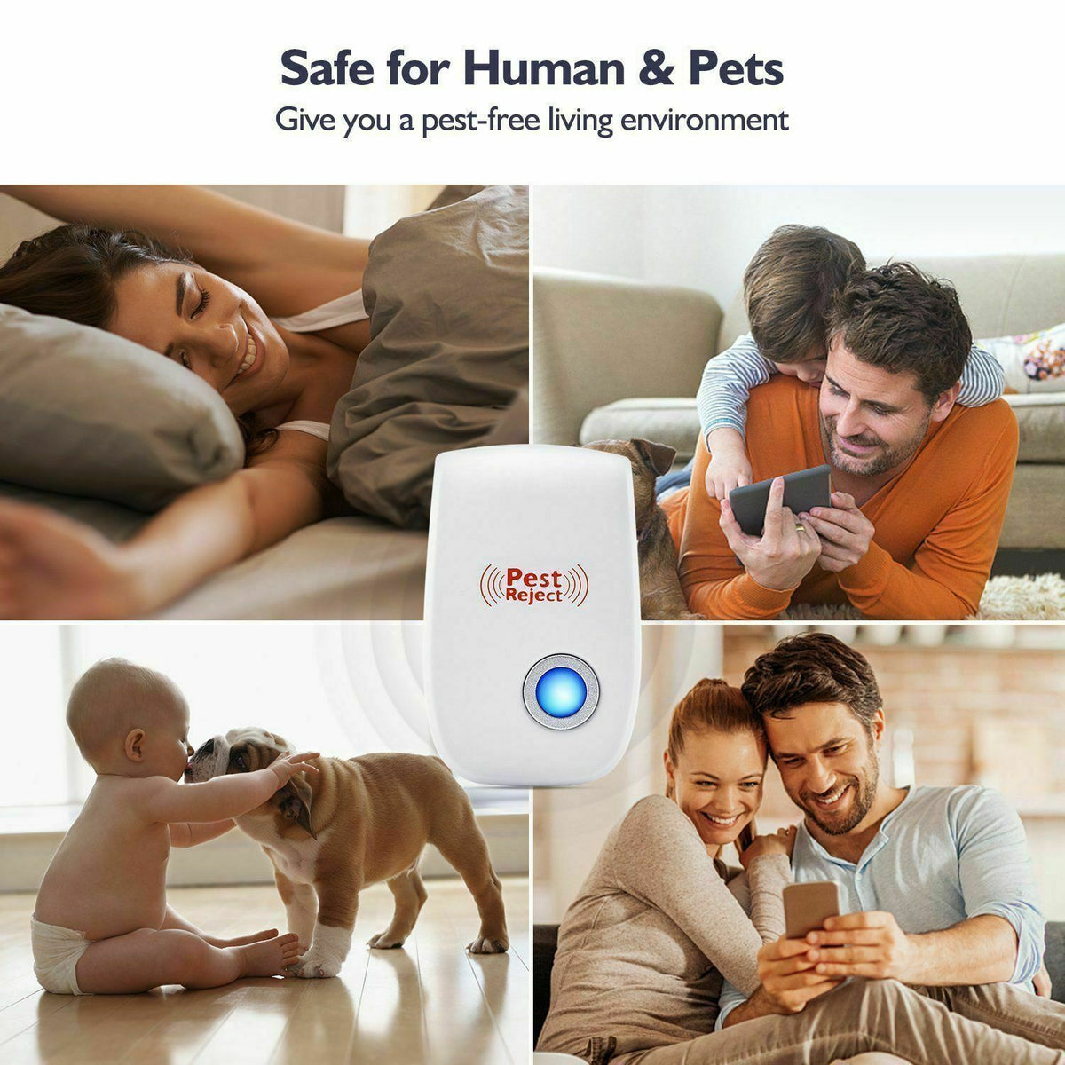 Ultrasonic Pest Repeller for Indoor & Outdoor Use