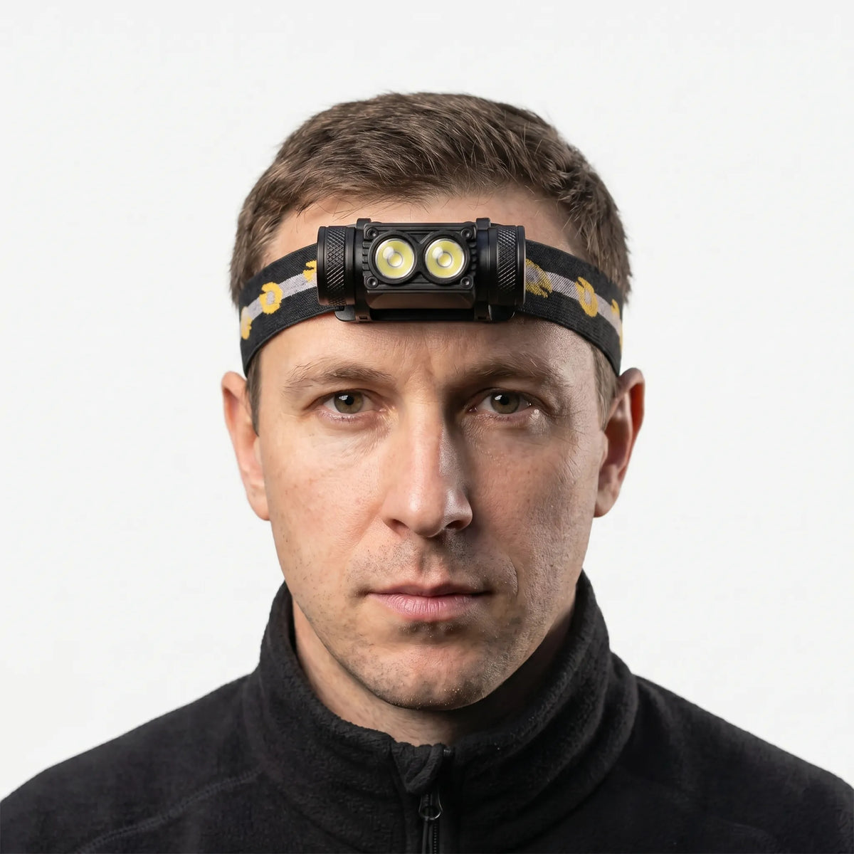 Unisex Dual-LED Rechargeable Outdoor Headlamp