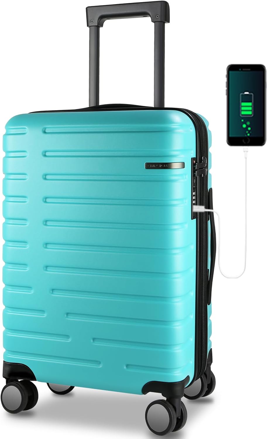 Unisex Expandable Hardshell Suitcase with Spinner Wheels and TSA Lock