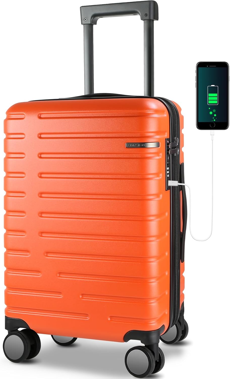 Unisex Expandable Hardshell Suitcase with Spinner Wheels and TSA Lock
