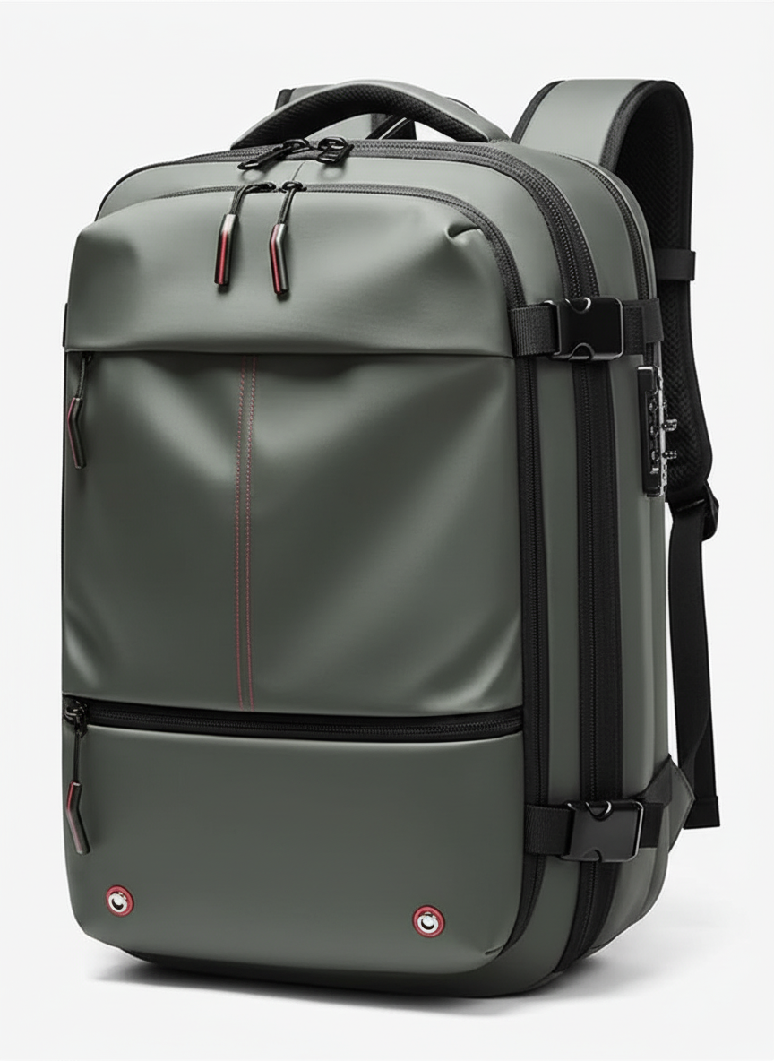 Unisex Expandable Travel Backpack with Anti-Theft and Smart Storage