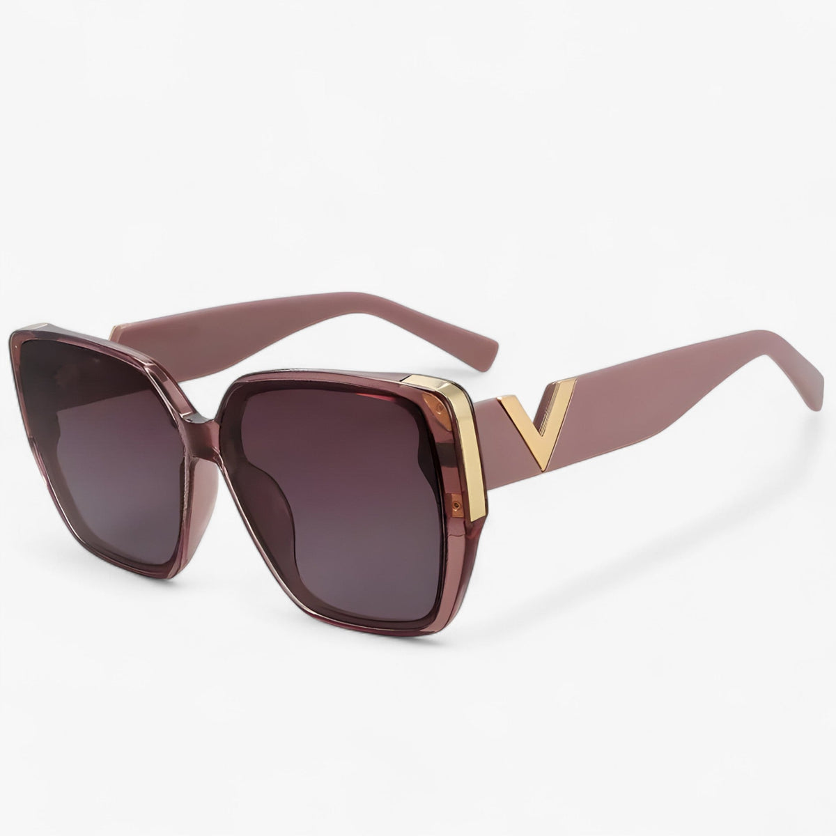 Unisex Futuristic V-Shaped Mirrored Sunglasses
