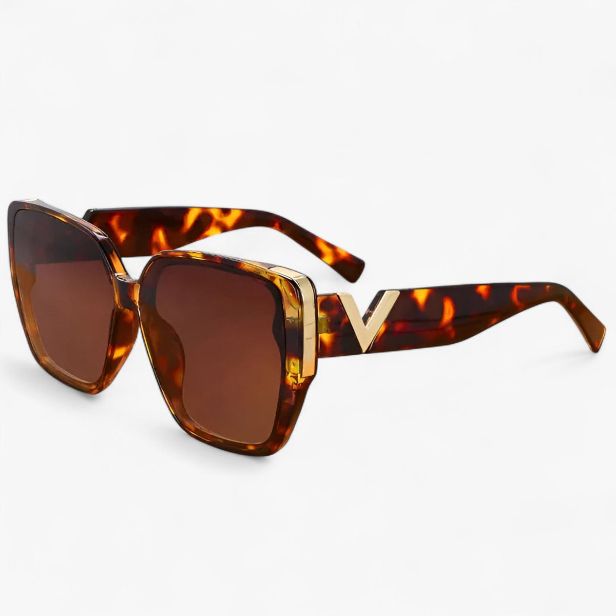 Unisex Futuristic V-Shaped Mirrored Sunglasses