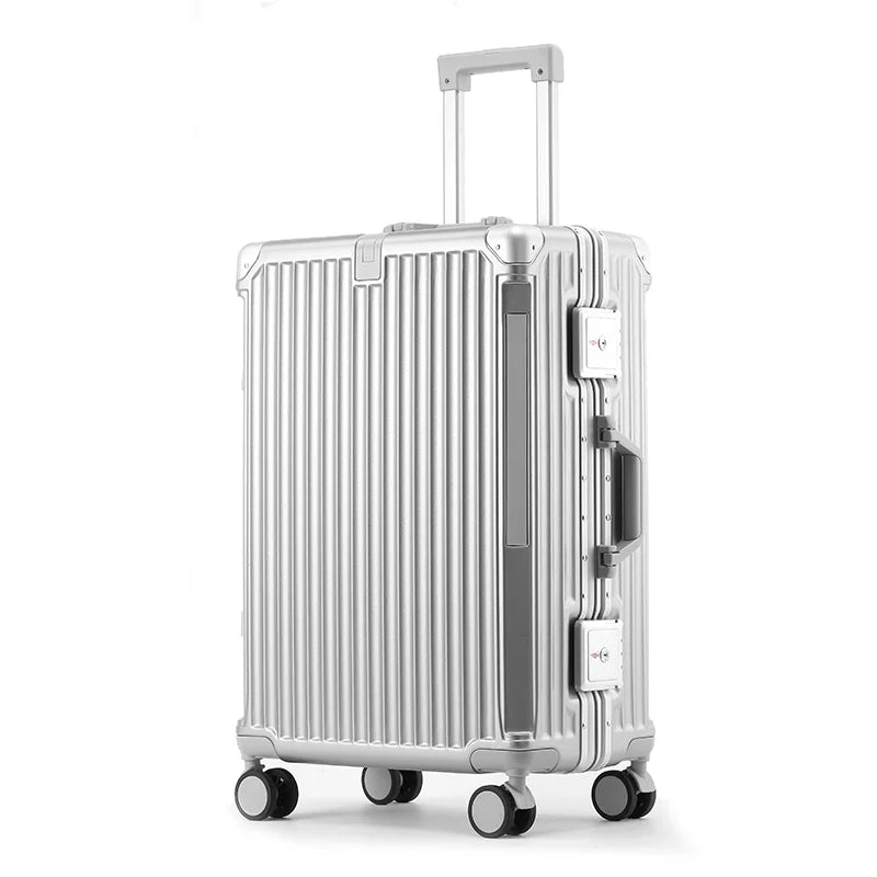 Unisex Hard-Shell Suitcase with Aluminum Frame