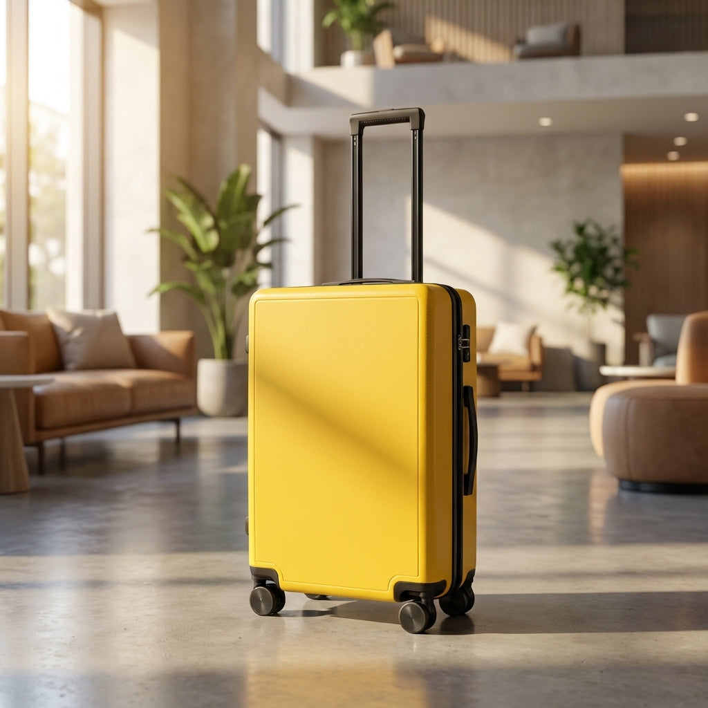 Unisex Lightweight Trolley Suitcase - Cabin-Size Travel Luggage