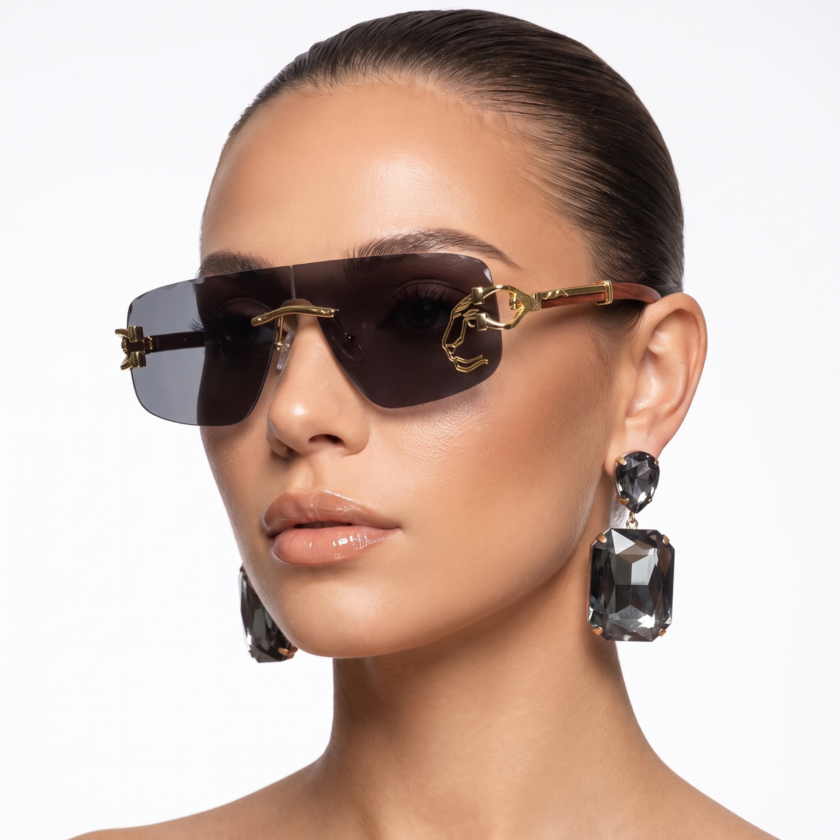 Unisex Rimless UV Protection Sunglasses