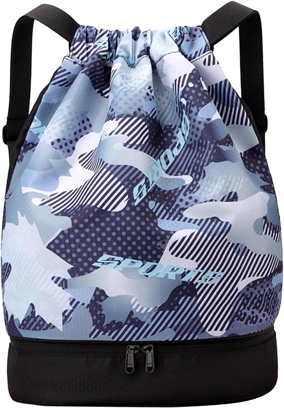 Unisex Sports Duffel Bag with Shoe Compartment