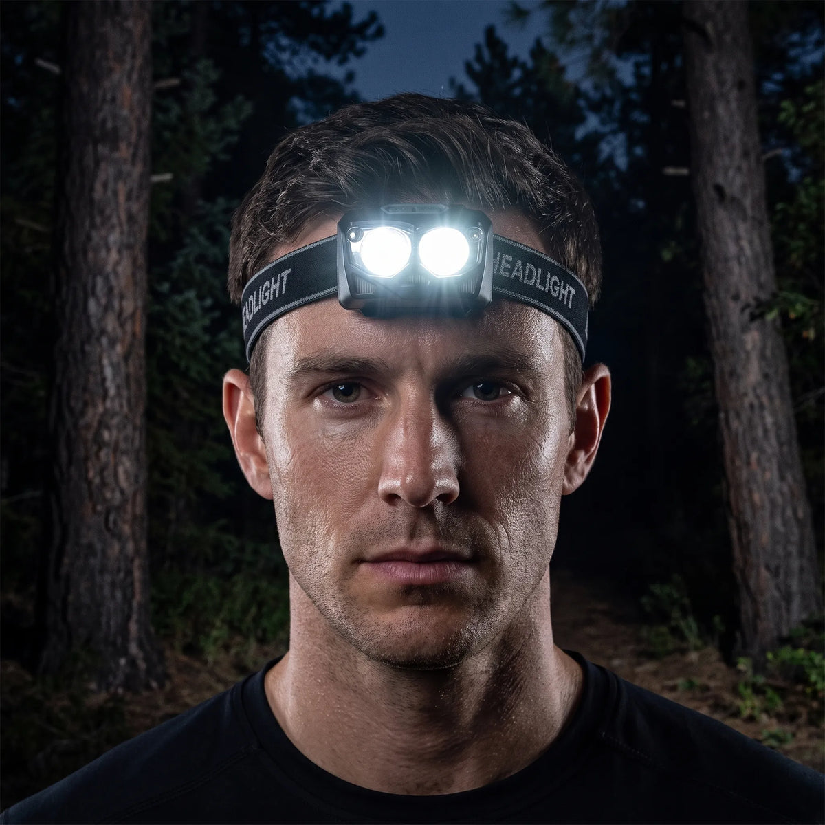 USB Rechargeable Running Head Torch