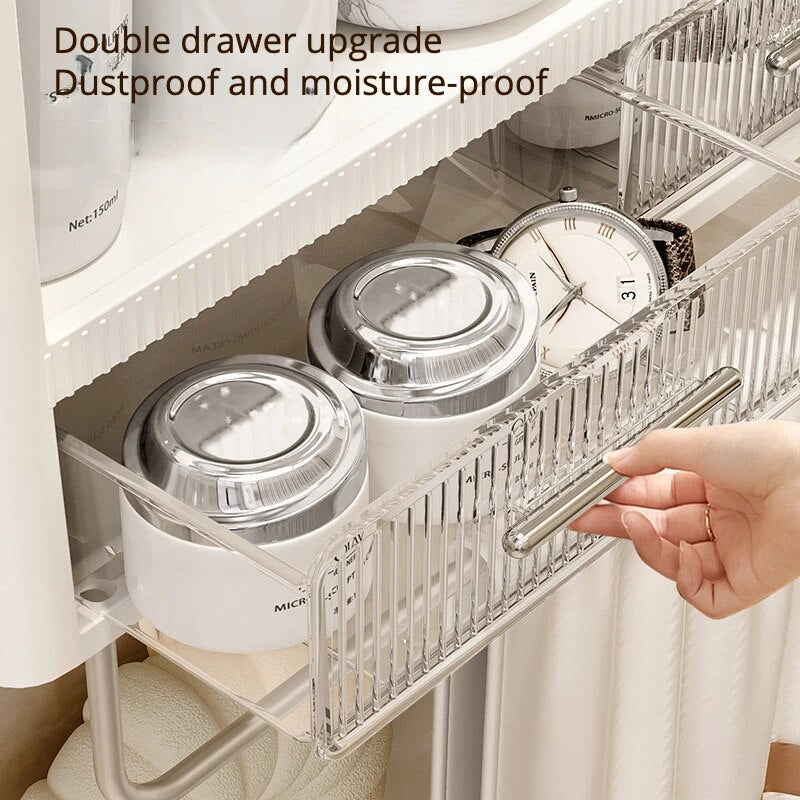 Wall-Mounted Bathroom Organizer Shelf