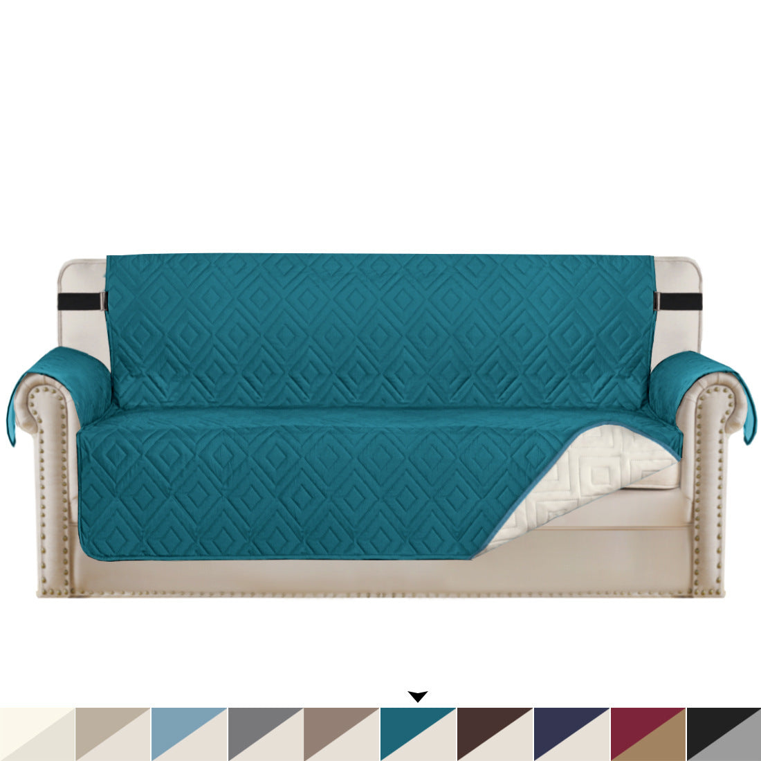 Water-Repellent Non-Slip Reversible Sofa Protector Cover
