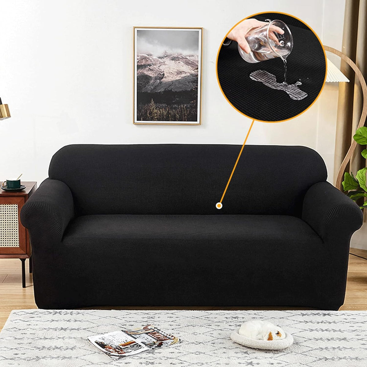 Water-Resistant Stretch Sofa Cover for All Sofa Types