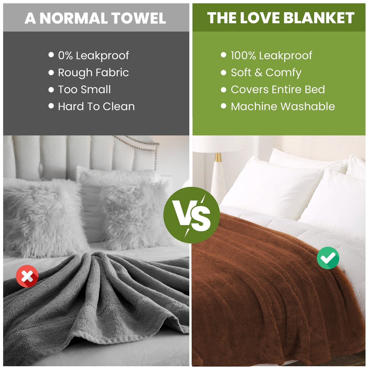 Waterproof Adult Blanket for Intimate Moments - Soft & Discreet