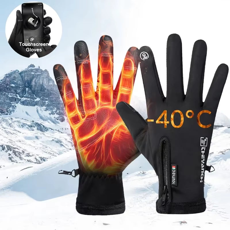 Waterproof Cold-Weather Thermal Gloves — Flexible Fit