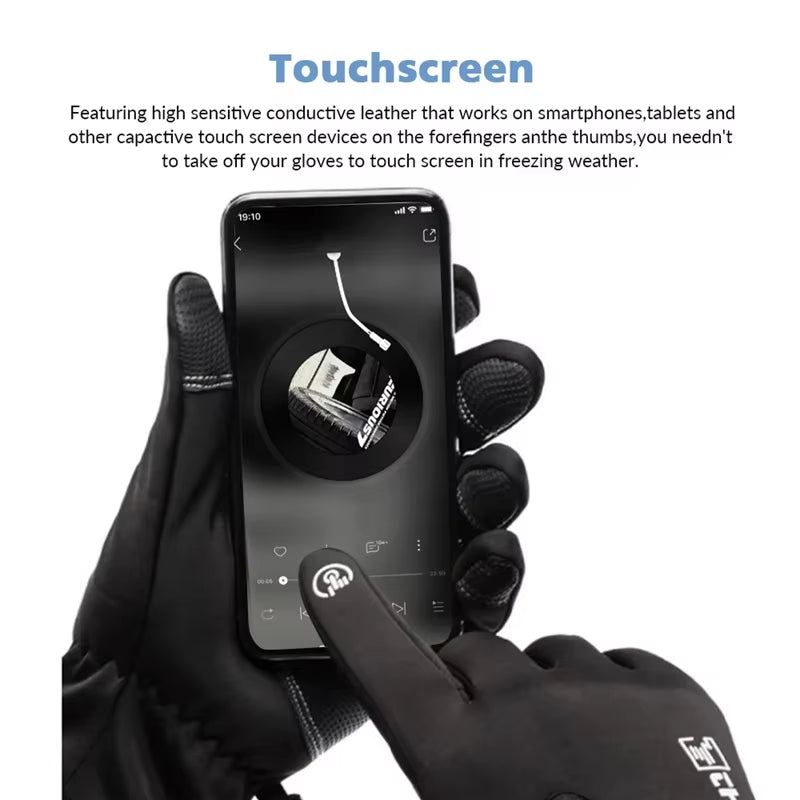 Waterproof Cold-Weather Thermal Gloves — Flexible Fit
