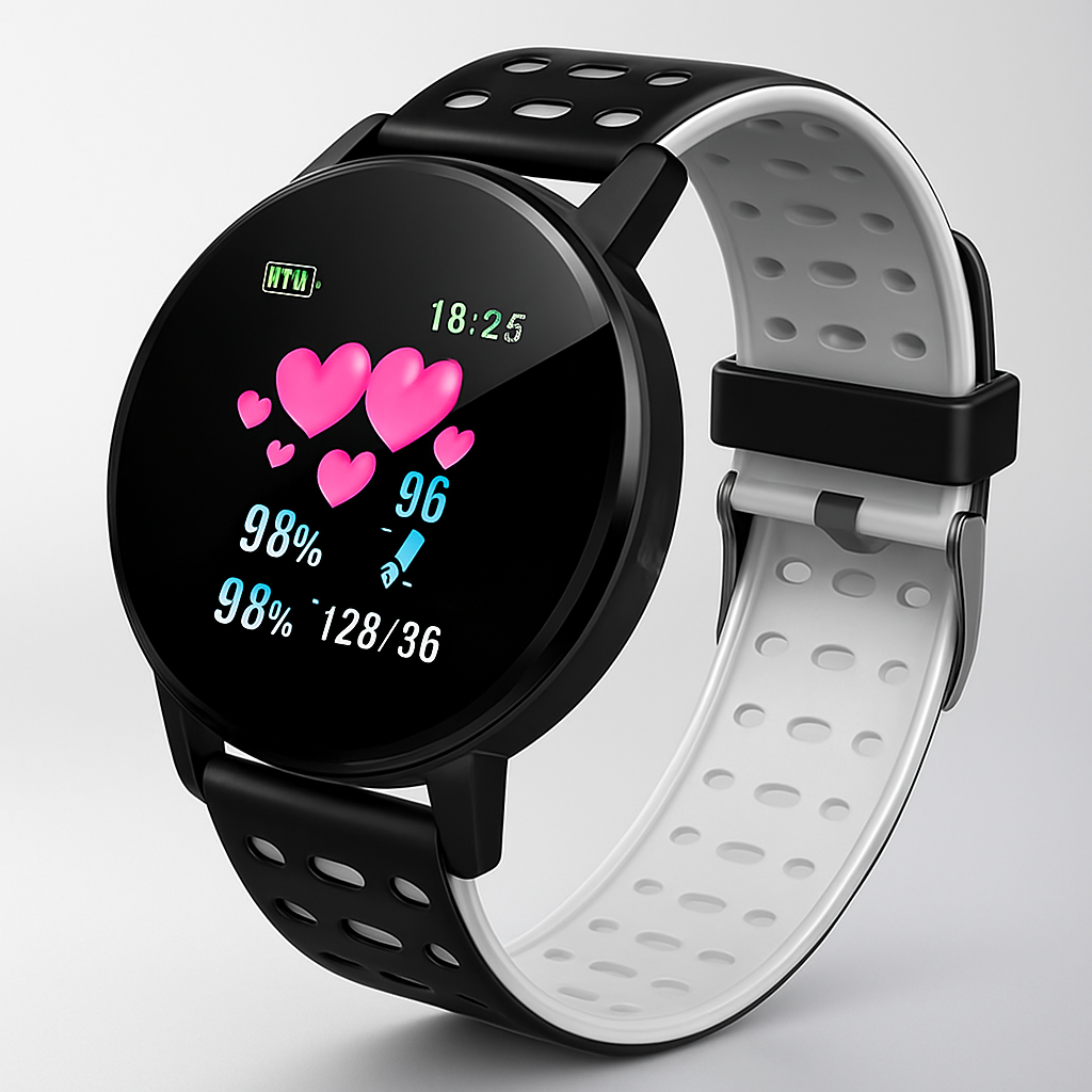 Waterproof Smartwatch with Fitness and Sleep Tracking for Daily Use