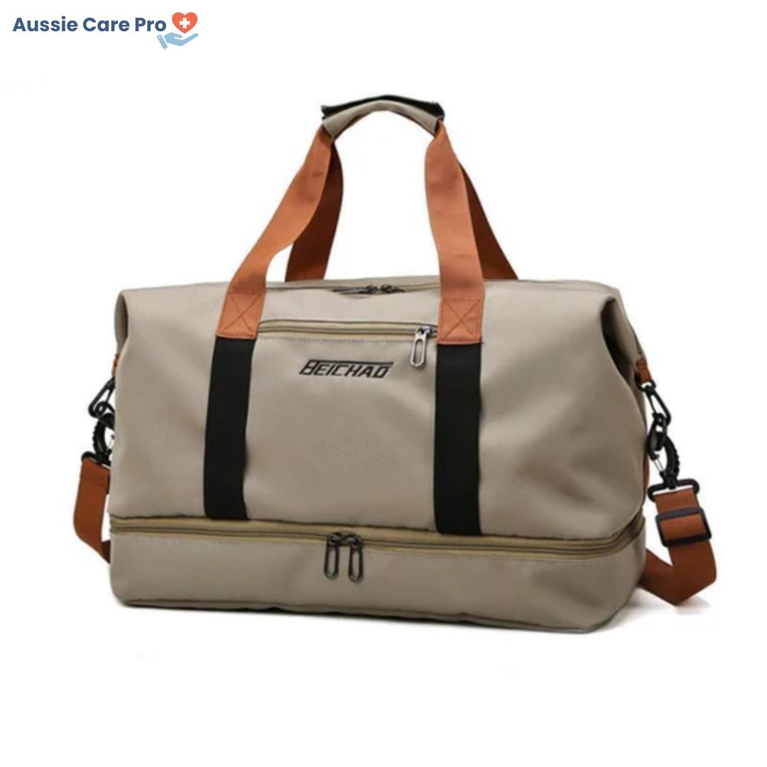 Waterproof Sports & Travel Duffel Bag with Shoe Compartment