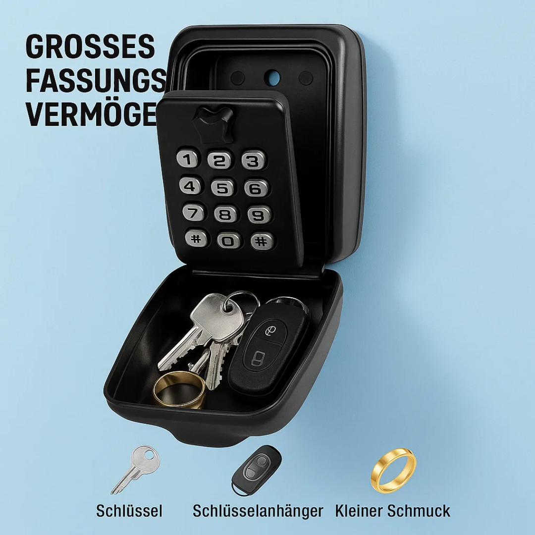 Weatherproof Wall-Mounted Outdoor Key Lock Box