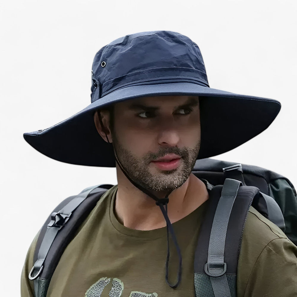 Wide-Brim Outdoor Hat with UV Protection