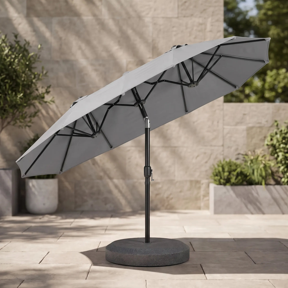 Wide Double-Sided Parasol