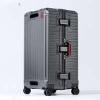 Wide-Handle Hard Shell Suitcase with 360° Spinner Wheels