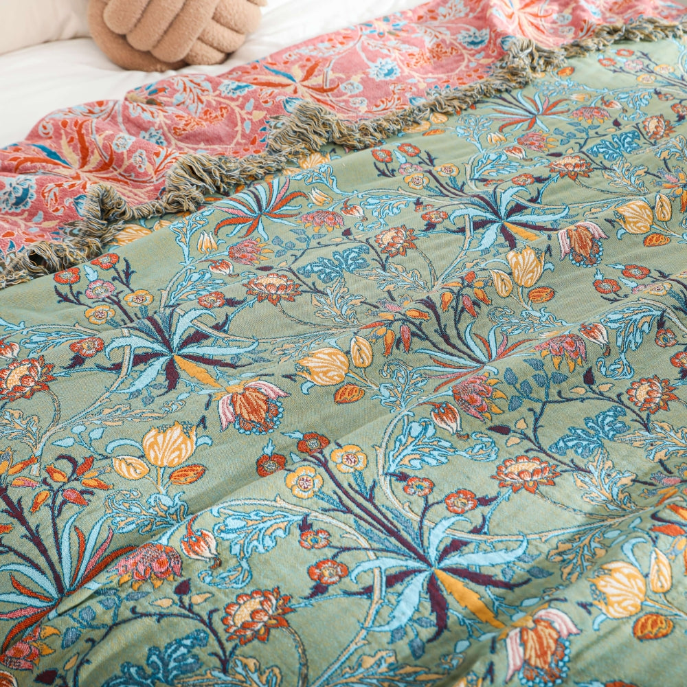Wild Petal Pure Cotton Reversible Blanket
