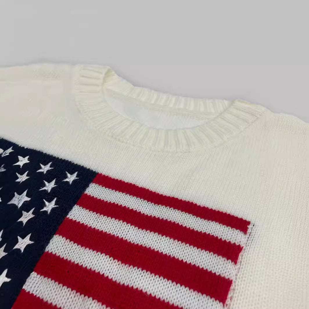 Women's American Flag Sweater