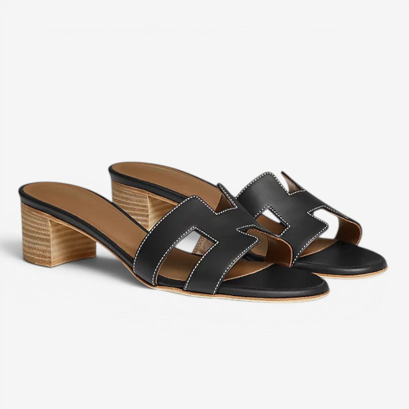 Women's Block Heel Slide Sandals