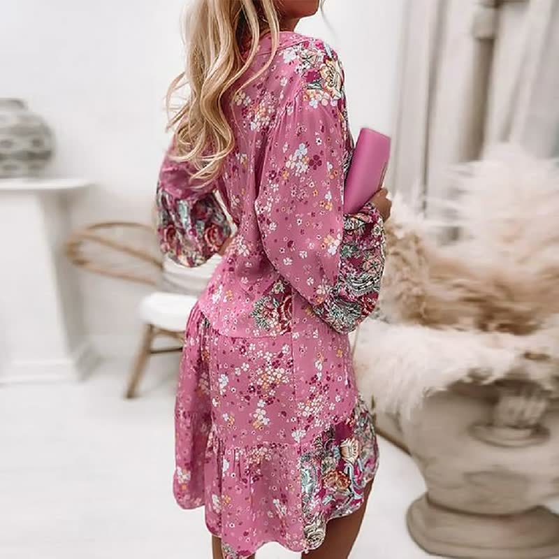 Women's Boho Summer Dress with Elegant Details