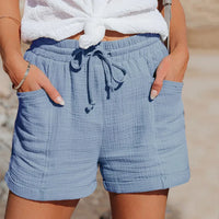 Women's Breezy Summer Shorts - Drawstring Waist - Comfort Fit