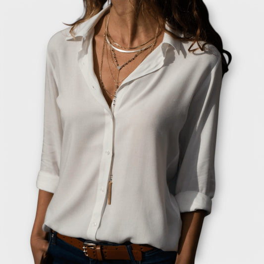 Women's Chic Blouse for Office & Evening Elegance