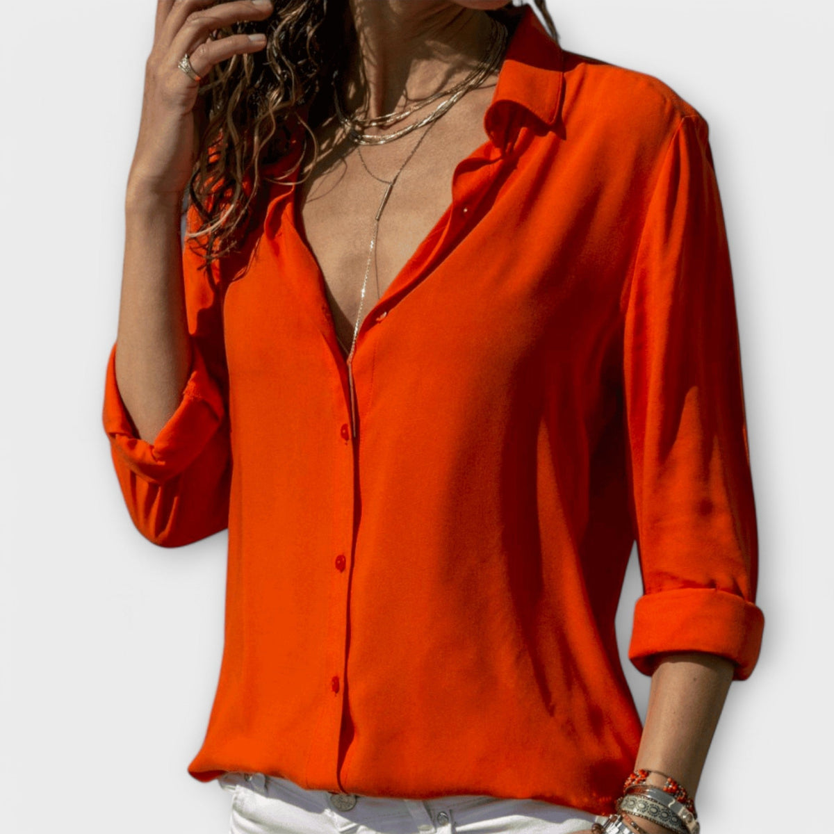 Women's Chic Blouse for Office & Evening Elegance