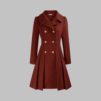 Women's Classy Double-Breasted Long-Sleeve Coat