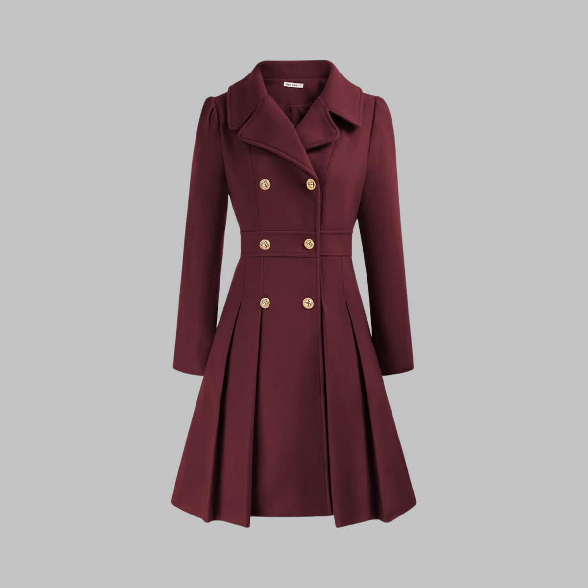 Women's Classy Double-Breasted Long-Sleeve Coat