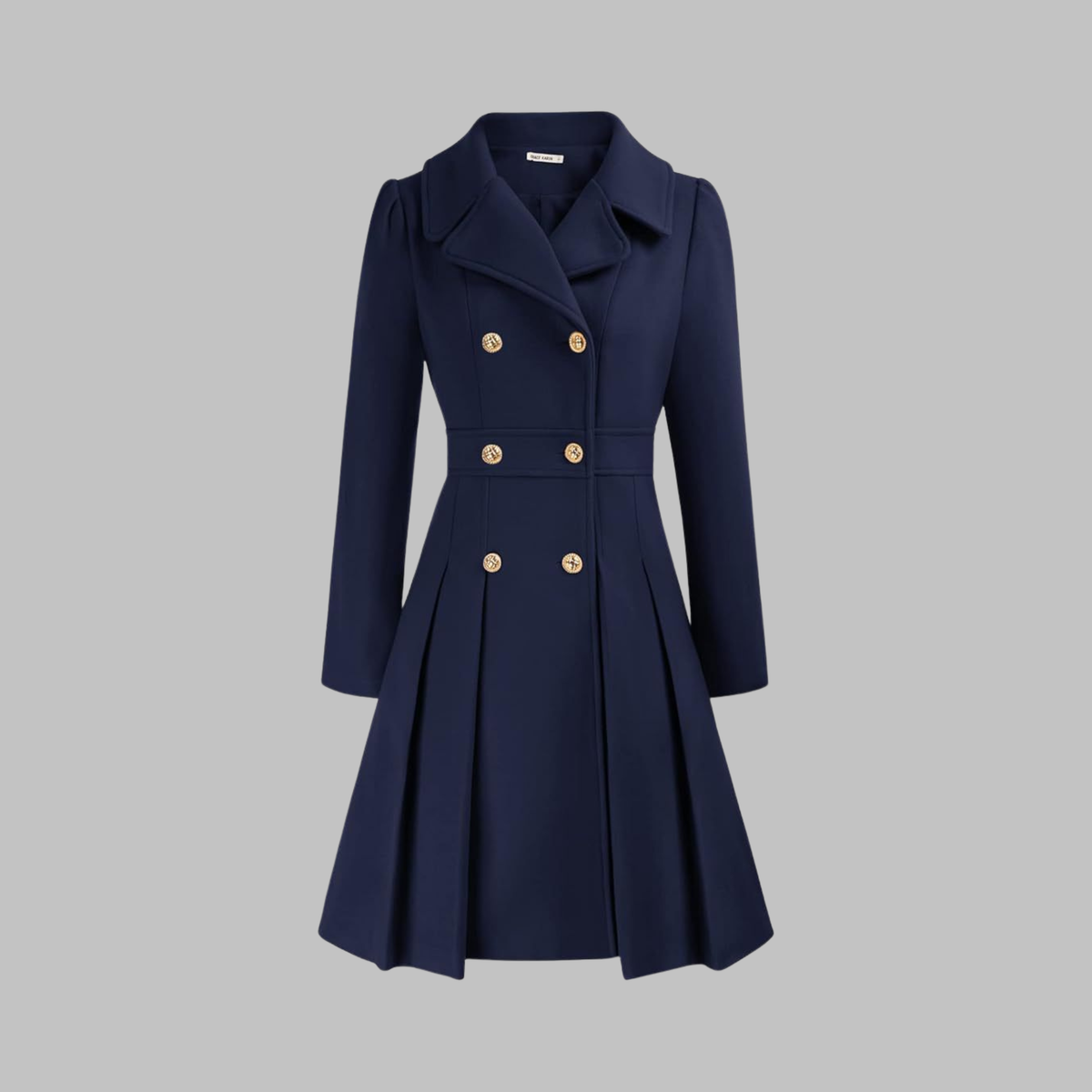 Women's Classy Double-Breasted Long-Sleeve Coat