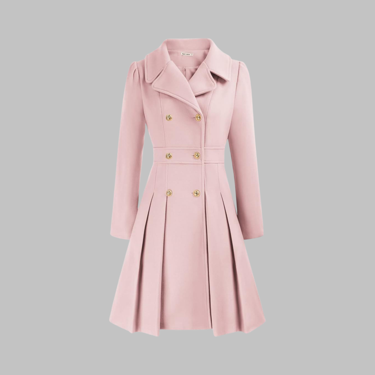 Women's Classy Double-Breasted Long-Sleeve Coat