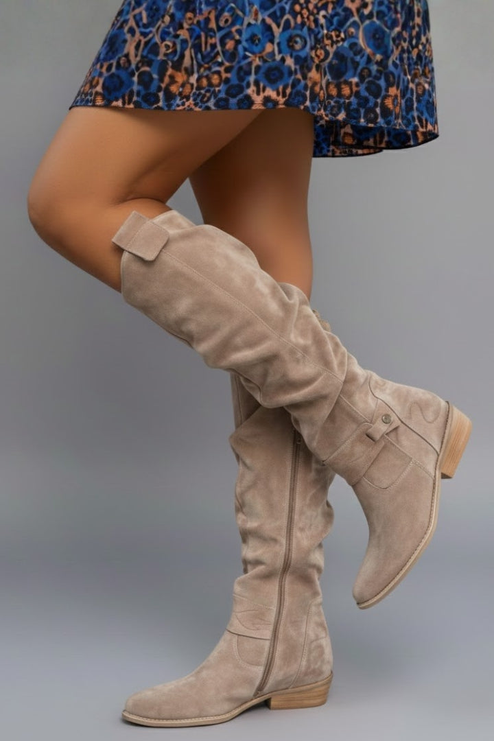 Women's Comfortable Flat Knee-High Boots