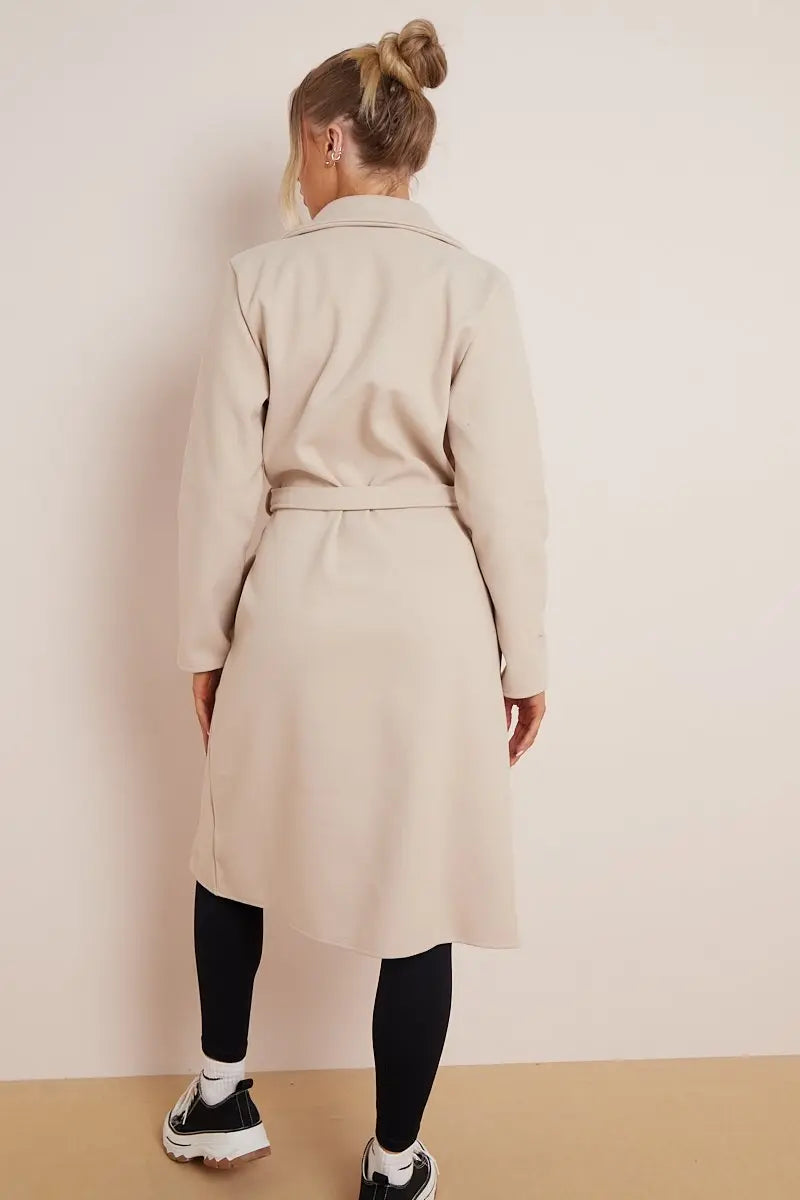 Women's Double-Breasted Long Coat