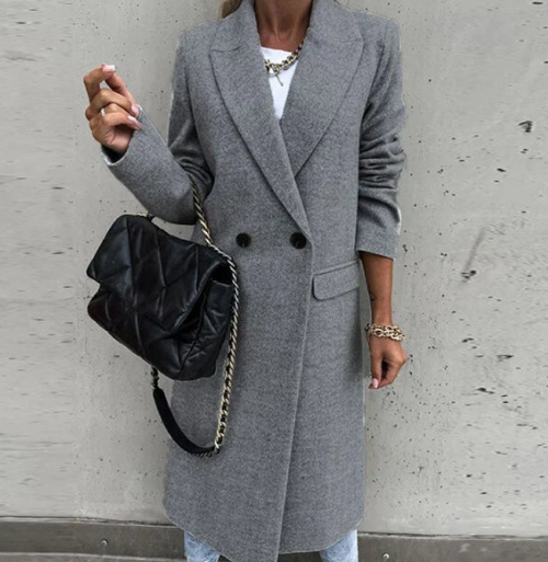 Women's Elegant Lapel Coat