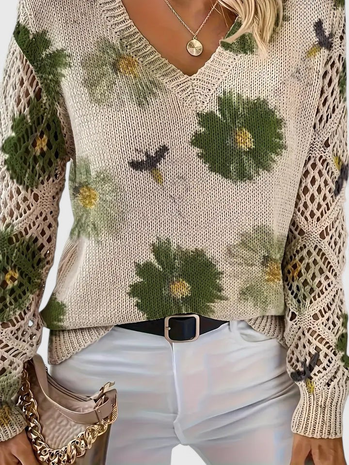 Women's Floral Cardigan