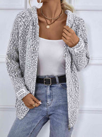 Women's Hooded Cardigan with Front Pockets