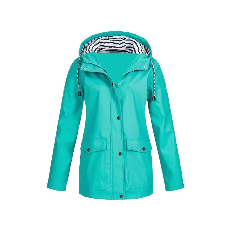 Women's Hooded Mid-Length Jacket