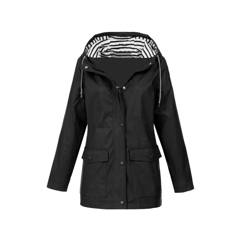 Women's Hooded Mid-Length Jacket