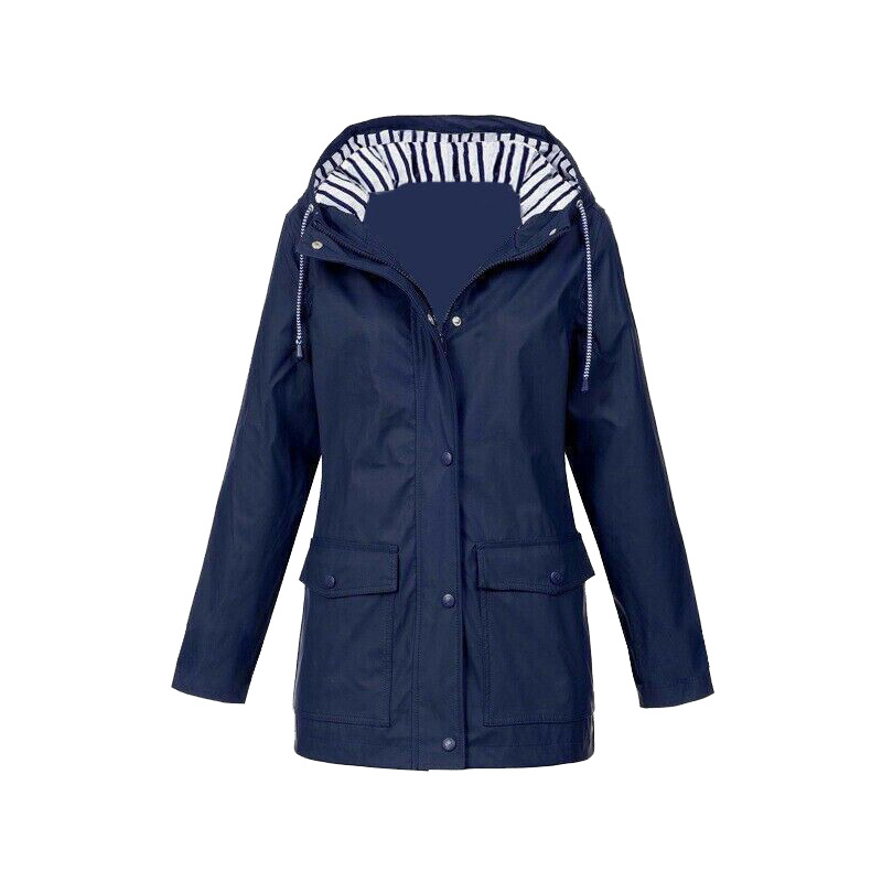 Women's Hooded Mid-Length Jacket