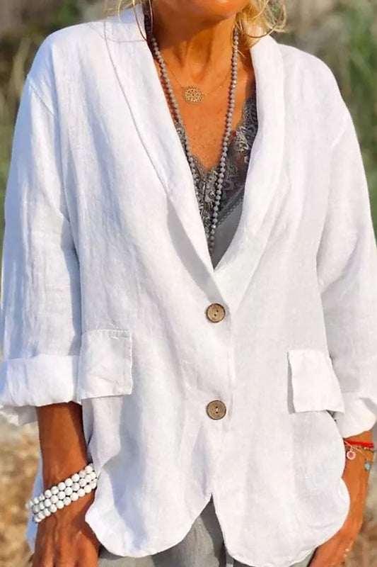 Women's Lightweight Buttoned Blazer