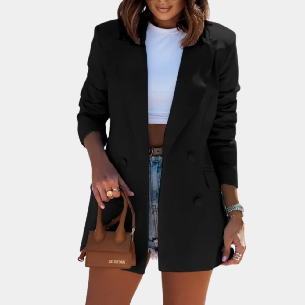 Women's Long Blazer - Comfortable and Stylish