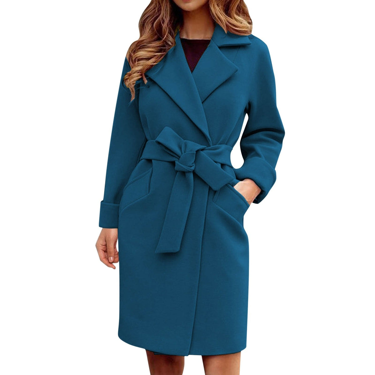 Women's Long Trench Coat Winter Jacket