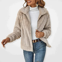 Women's Long Zip-Up Cardigan - Soft and Stylish